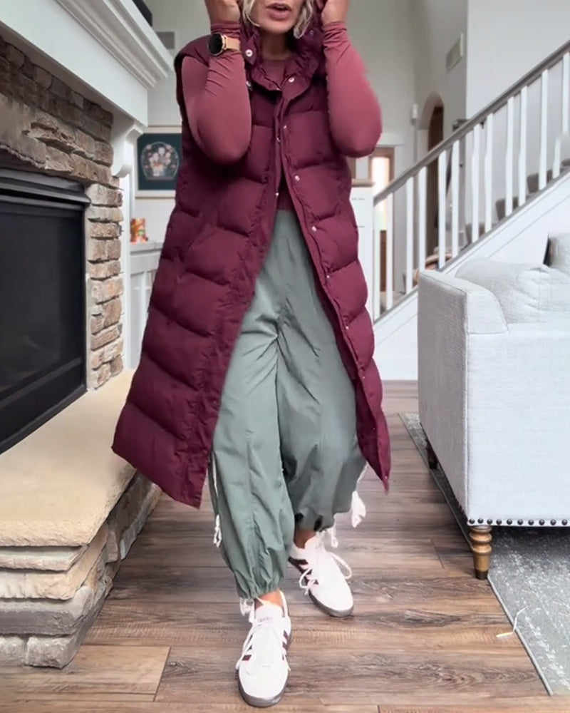 Hooded Long Padded Jackets