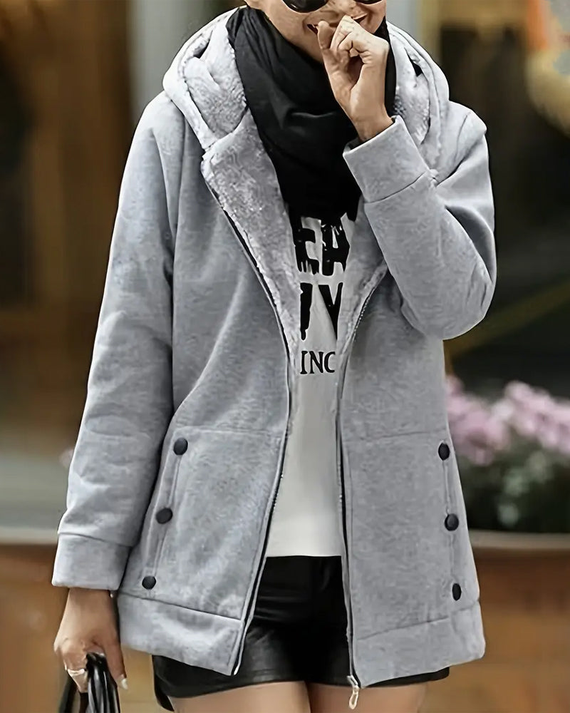 Casual Warm Zip-Up Coat