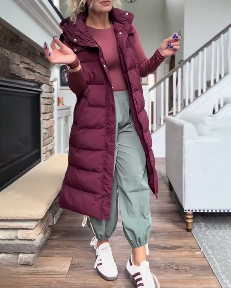 Hooded Long Padded Jackets