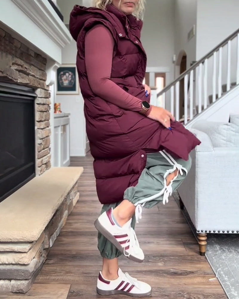 Hooded Long Padded Jackets