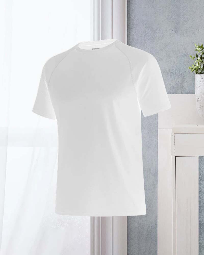 Quick dry casual round neck short sleeve T-shirt