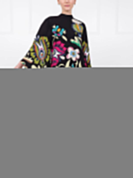 Peacock Printed Maxi Dress