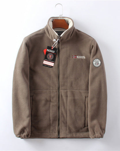 Men's Double-Layer Fleece Jacket & 50% OFF
