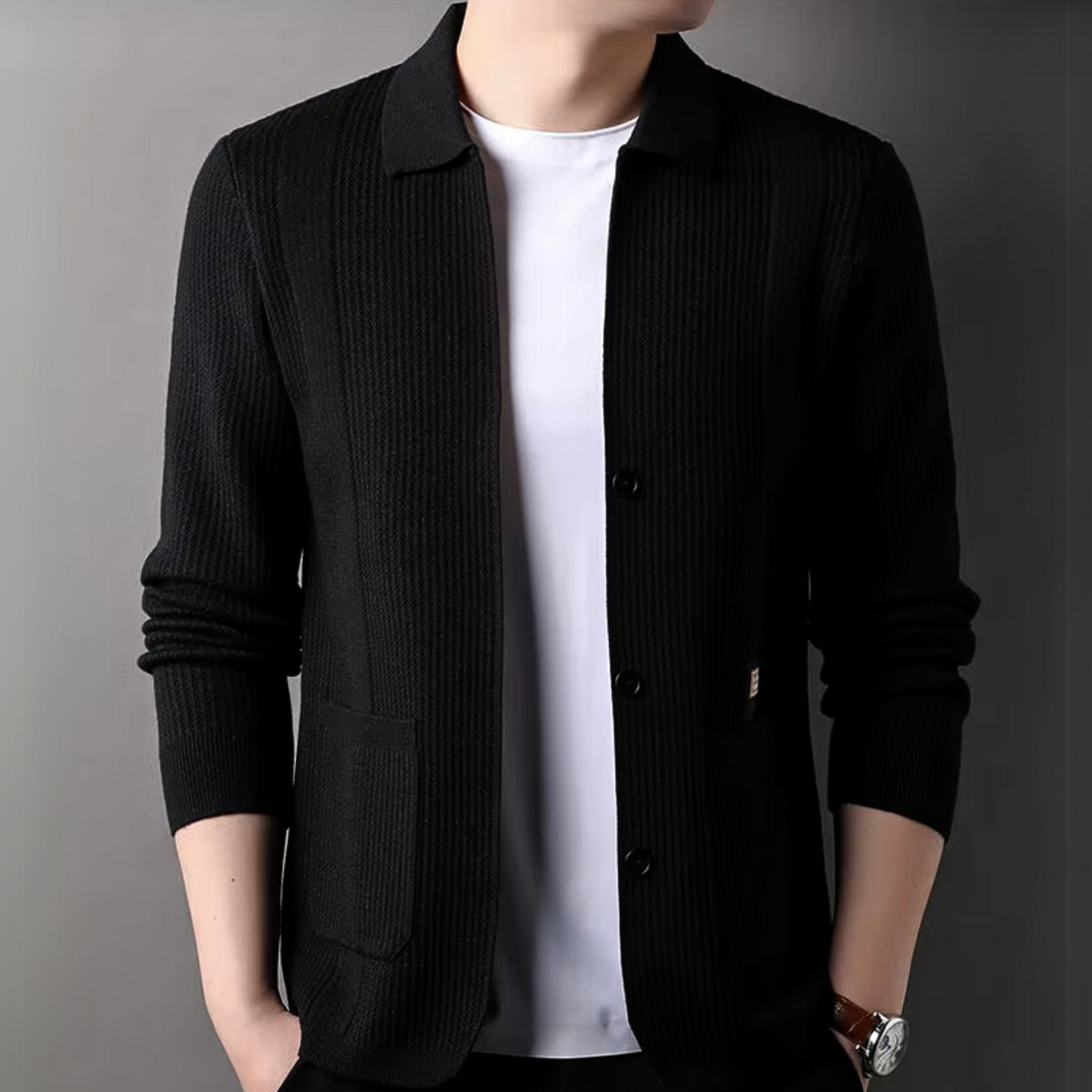Elvano Wool Cardigan