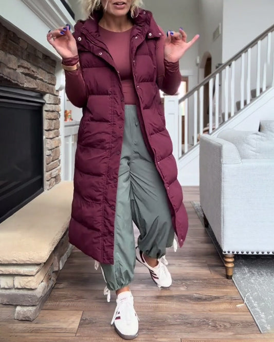 Hooded Long Padded Jackets