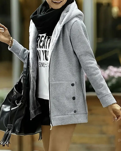 Casual Warm Zip-Up Coat