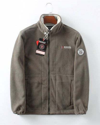 Men's Double-Layer Fleece Jacket & 50% OFF