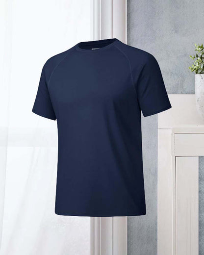 Quick dry casual round neck short sleeve T-shirt