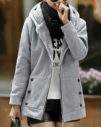 Casual Warm Zip-Up Coat