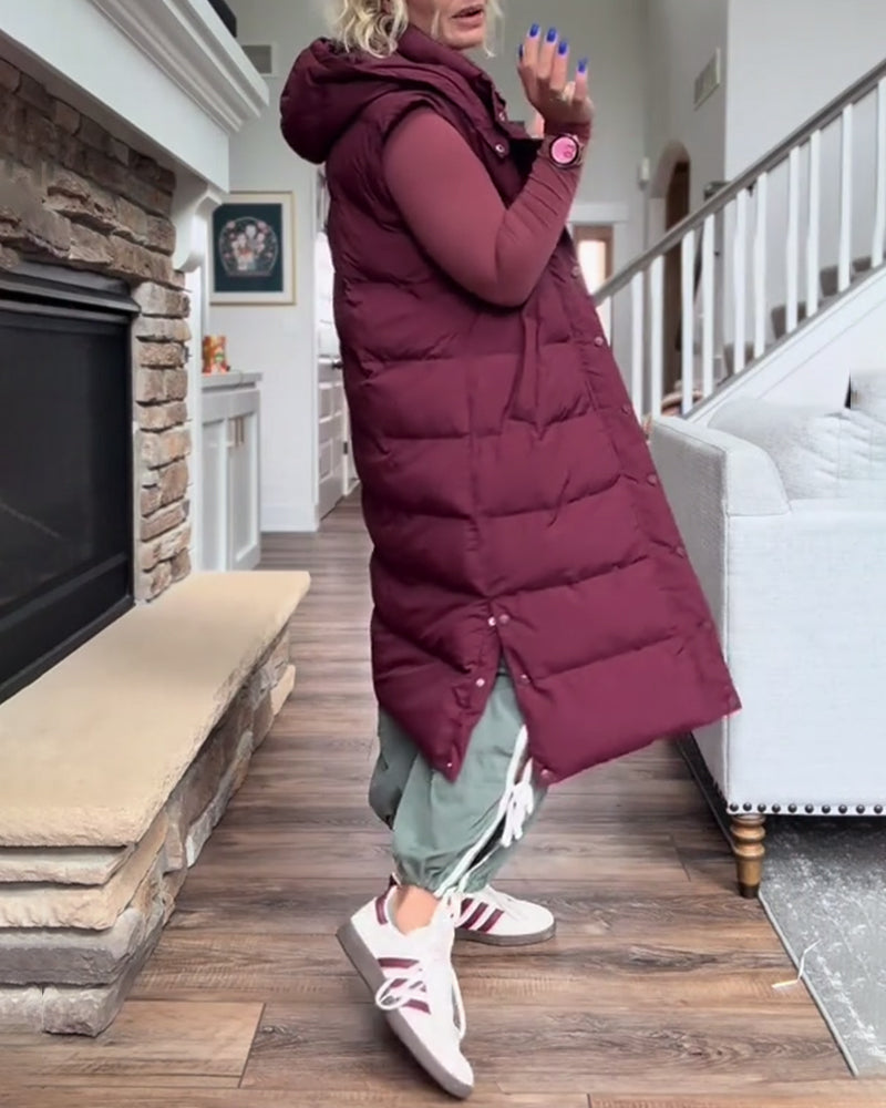 Hooded Long Padded Jackets