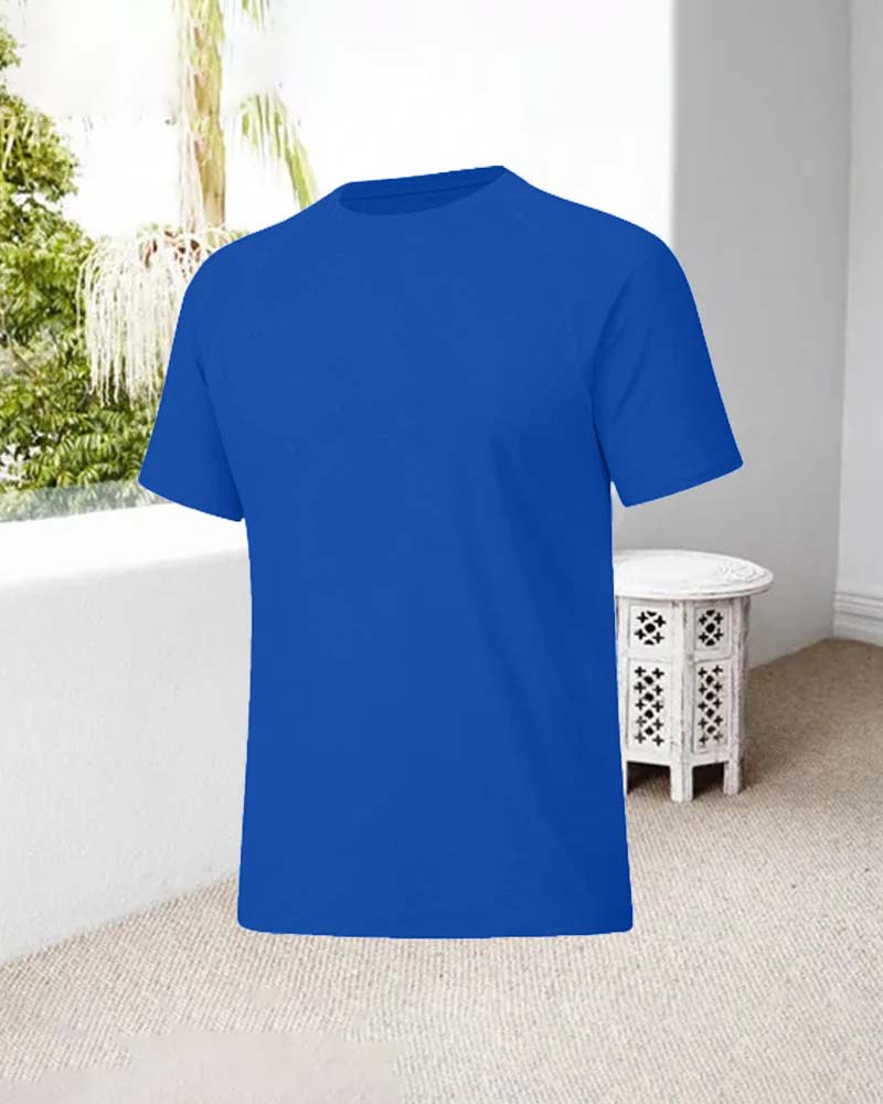 Quick dry casual round neck short sleeve T-shirt