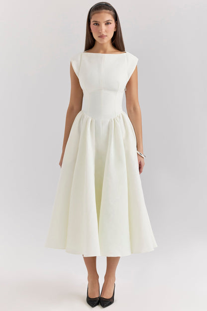 Samira Satin Midi Dress