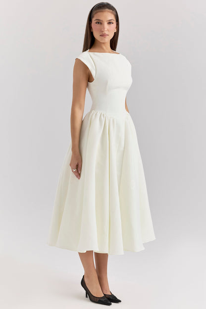 Samira Satin Midi Dress