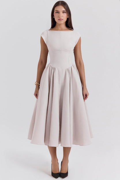 Samira Satin Midi Dress